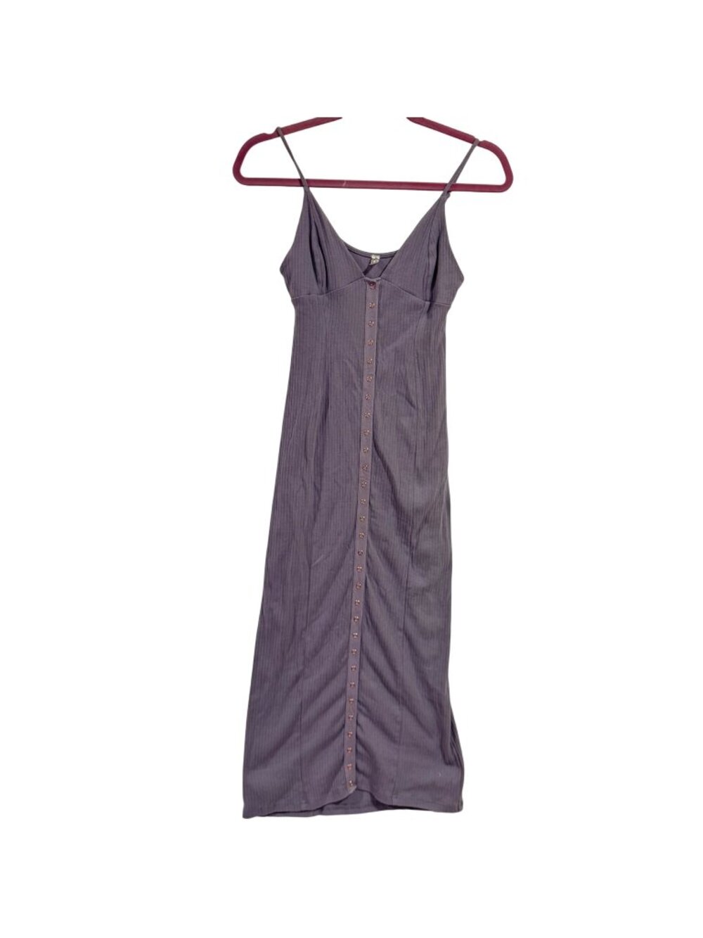 Free People Ribbed Midi Dress Light Purple Size XS